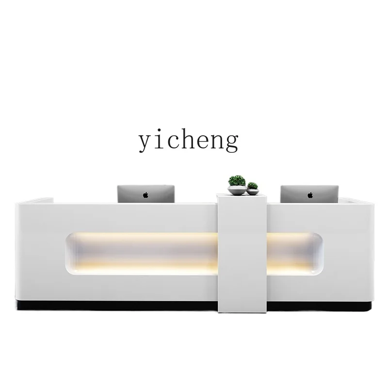 

XL company front desk reception desk white paint front desk welcome