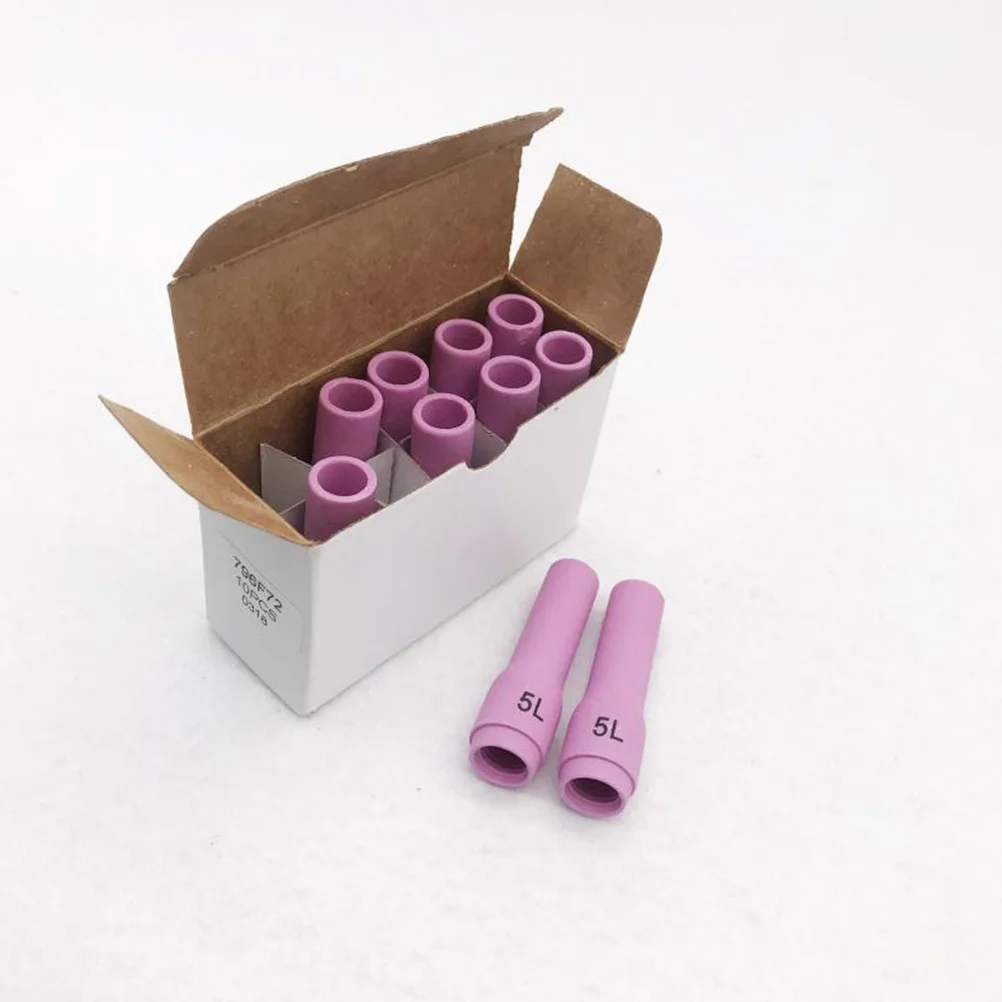 

10Pcs Ceramic Welding Nozzle 796f72 5L for Argon Arc Wp-9 20 25 Torch with Strong Wear Resistance