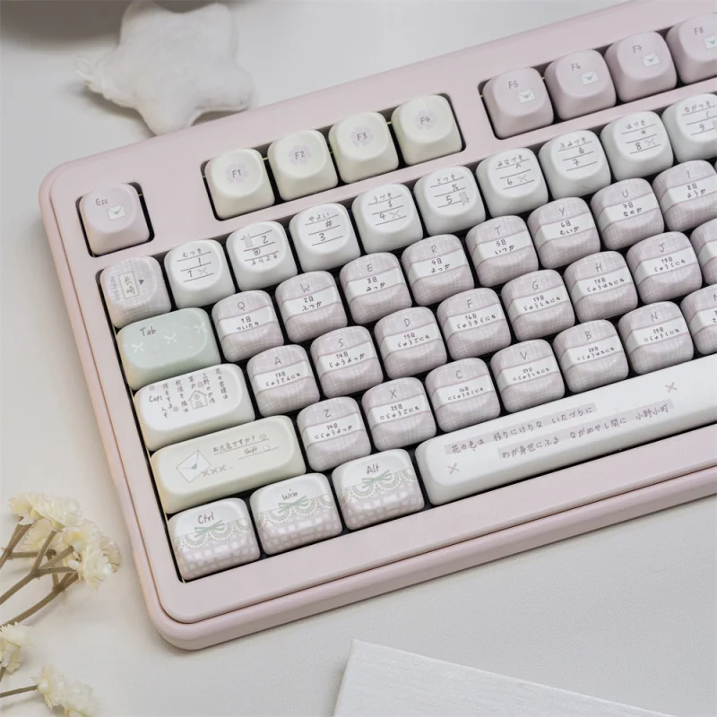 

Tokyo Log Theme Keycaps Set,132 Keys MOA Custom PBT Key Cap For MX Swithes Mechanical Keyboards 60% 75%