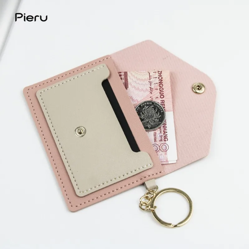 New Creative Candy Colored Student Envelope Holder Ultra-thin Mini Bus Card Holder