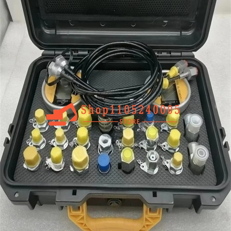 2 Gauge Digital Display Meter Kit 0-60Mpa Pressure Gauge Universal Digital Hydraulic Gauge Excavator Hydraulic