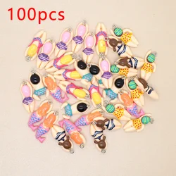 Commercio all'ingrosso 100 pz/pacco Mix Swimmer Sports Charms resina Flatback Cartoon ciondolo per risultati dell'orecchino ciondoli fai da te creazione di gioielli