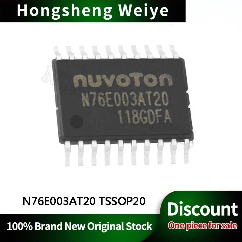 5Pcs New N76E003AT20 TSSOP20 MCU Replaces STM8S003F3P6 IC Chip In Stock DISCOUNT Sell