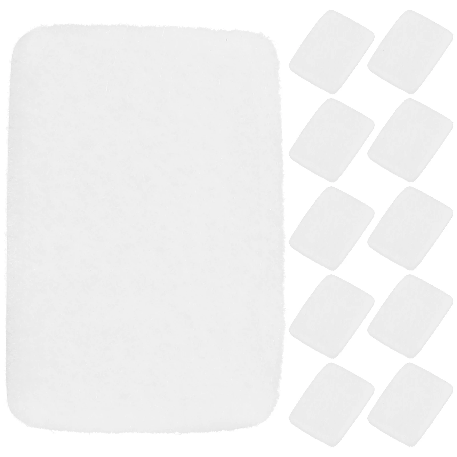 

50 pcs Car Aromatherapy Cotton Pads Absorb Water Longlasting Fragrance Soft Fiber Humidifier Compatible Durable Blocks White