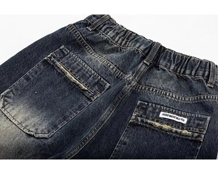 Frühling Herbst weites Bein Jeans Frauen hohe Taille Jeans hose Damen Jeans Harajuku Vintage bf Stil lose Femme Streetwear – Detail 16