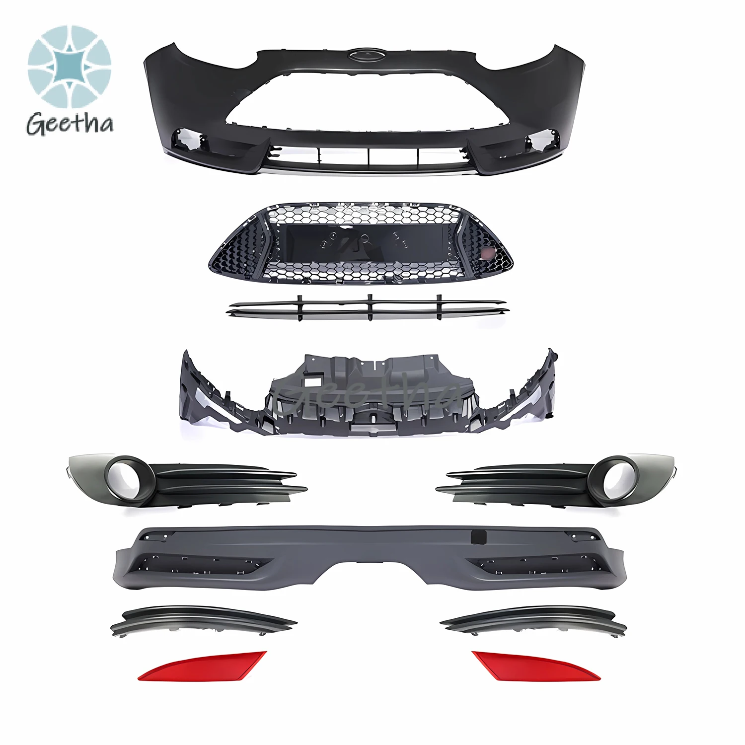 

High Quality Front Bumpers Assembly for Ford Focus 2012 ST with Grille for Focus 2012-2014 Front Bumper Stable Auto Industry