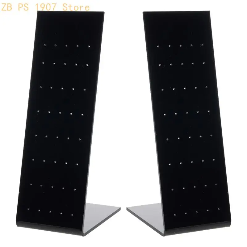 Elegant Acrylic L Piercing Jewelry Holder with Various Size Holes 55KA