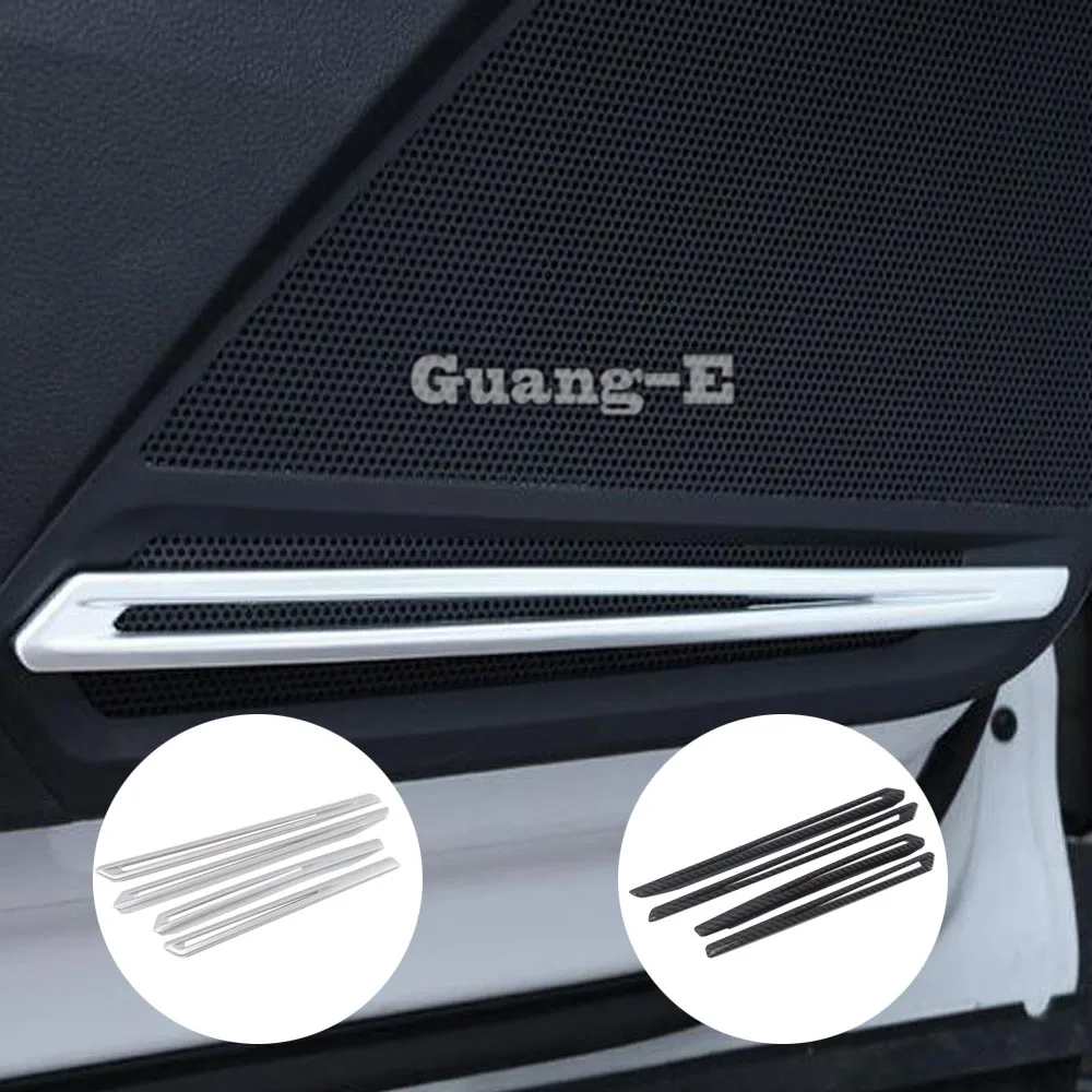 Car ABS Plastic Inside Door Audio Speak For Volkswagen VW Tiguan L MK2 2016 2017 2018 2019 2020 Sound Ring Case Trim Hood Frame