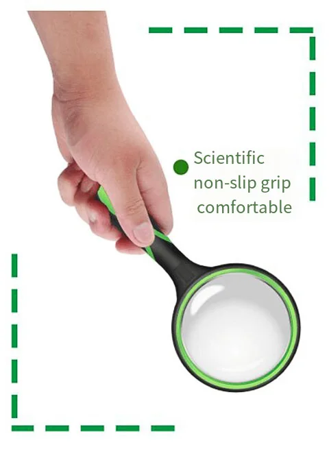 10x Lupe für Kinder Senioren Handle selupe 50mm Lupe zum Lesen wissenschaft licher Natur forschung – Detail 7