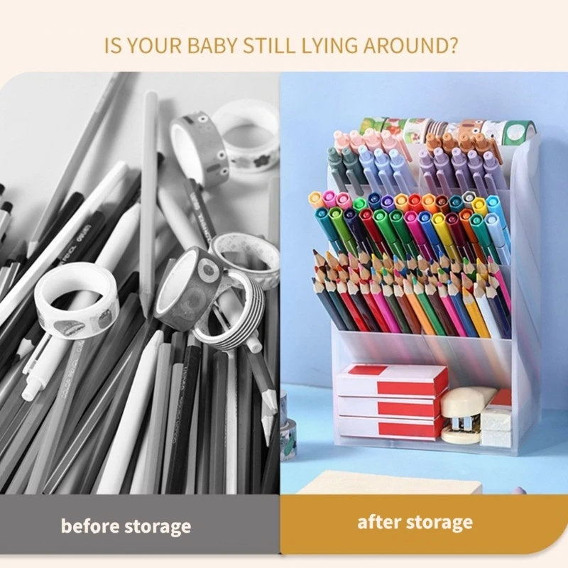 Pen Holders Shelf Pencil Container for Home & Office Decorative Makeup Brush Holders Desktop Decorations Desk best sale