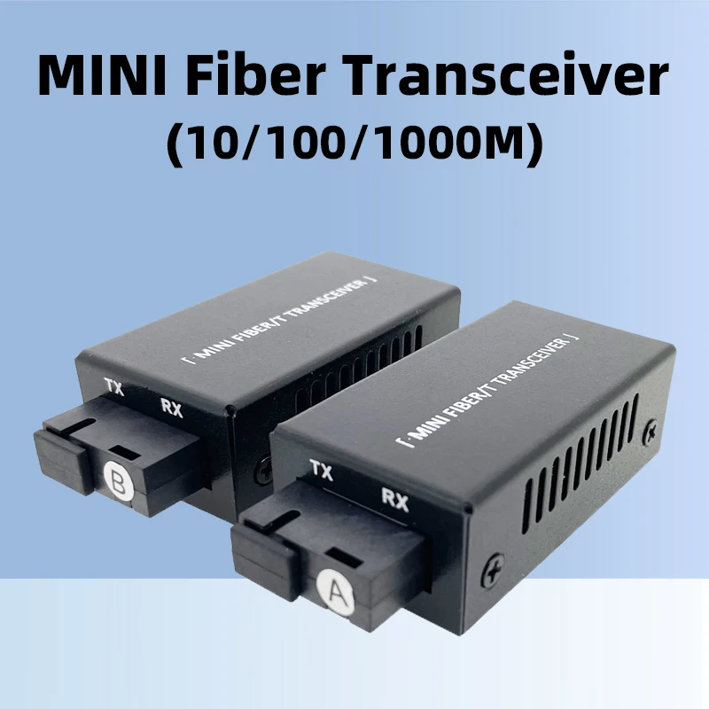 

SC Mini Fiber Transceiver, Gigabit Fiber Media Converter, Mini MC 1GE1GF, 1Pair1A + 1B, 1310nm, 1550nm, 20km, 10 m, 100 m, 1000m