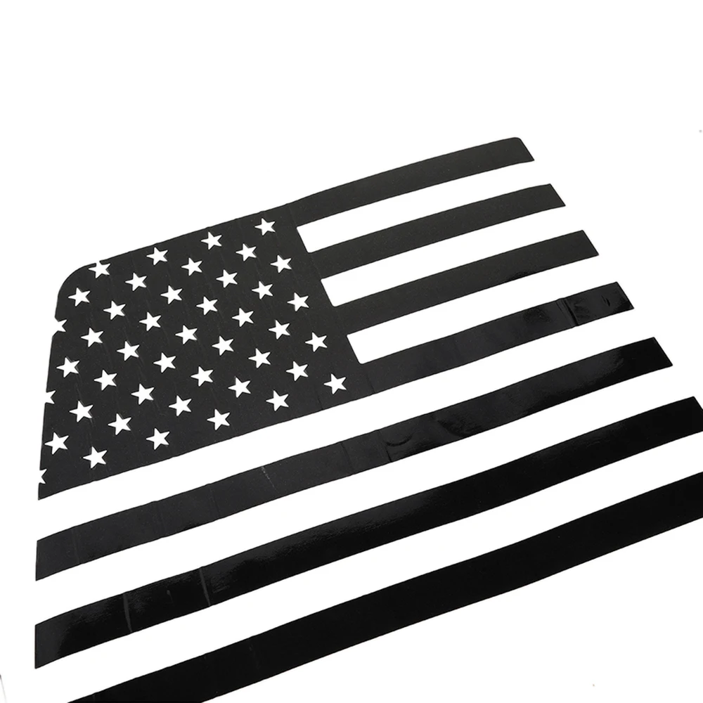 ل دودج رام 2009-2025 ملصقات نافذة السيارة الخلفية الزجاج الأمامي الخلفي ملصق مائي الولايات المتحدة الأمريكية العلم غطاء PVC الكسوة الملحقات الخارجية