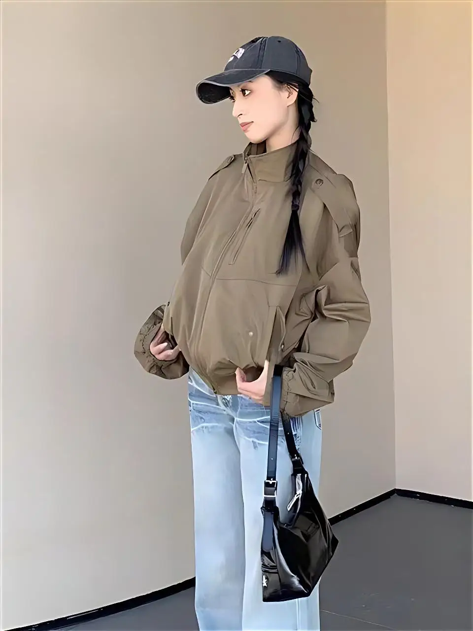 

Куртки-бомберы Женская куртка Желтая зимняя на флисовой подкладке Шерпа Уютная утепленная теплая стеганая со вставками Тяжелая городская ПР Ежедневно