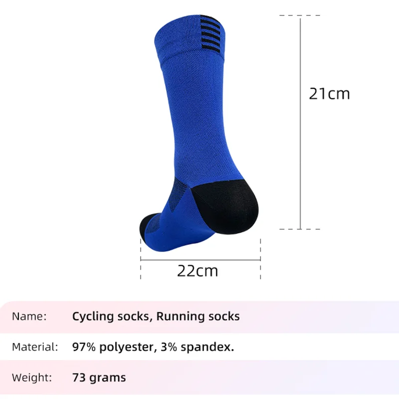 Jedna para profesjonalnych skarpet rowerowych na świeżym powietrzu Skarpety rowerowe Oddychające cienkie skarpety sportowe Skarpety transgraniczne
