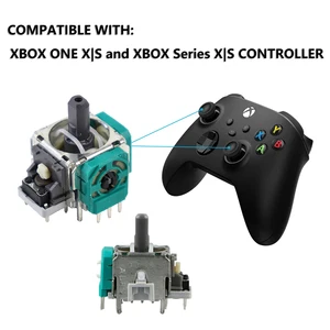 3D Analog Thumbstick Repair Kit, Joystick -Ersatz für Xbox Series X und S, Xbox One Controller, T6 und T8 Slot -Taste, 9 in 1 8 Hauptverkaufsprozessor Xbox One S - №3
