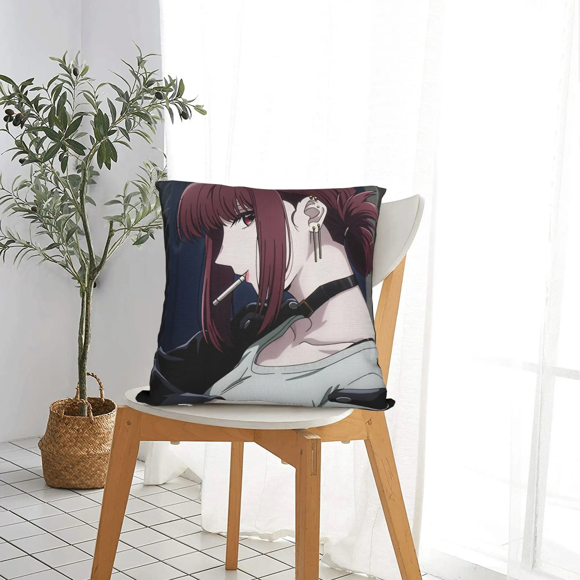 Smoking Behind Supermarket Yamada  Pillow Cover  Funny Pillow Case For Sofa Home Decoration Comfy Pillowcases Gift