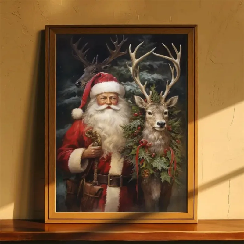 

Винтажные рождественские принты и постеры высокого качества, HD-постеры, настенные картины, декор для дома и кабинета