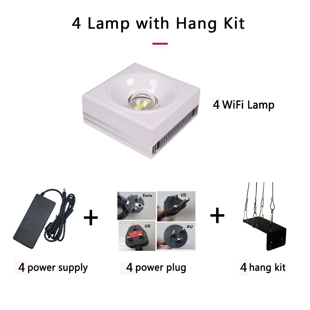PopBloom-Marine Aquarium LED Lighting Smart Saltwater LED Aquarium Lamp for Reef Coral Fish Tank Lamp,180-240cm,WiFi-App Control