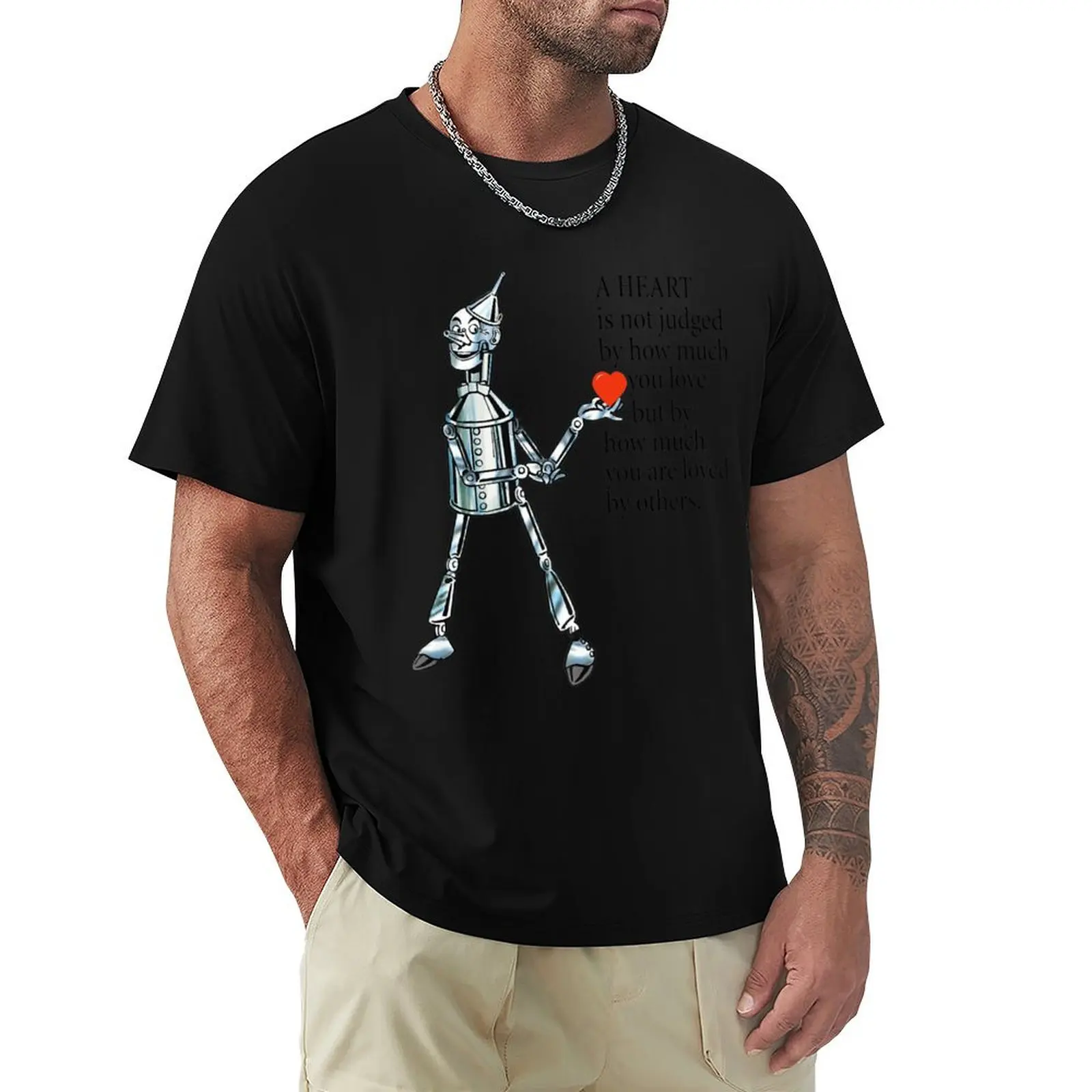 Tin Man Tin Man Heart Wisdom Cute Wizard Of Oz T-Shirt Durable Work Wear T-Shirt