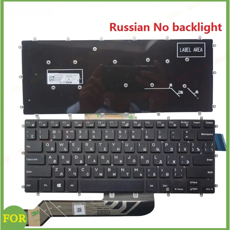 NEW For  Inspiron 13 5368 5378 5578 7368 7378 14 7460 7466 7467 15 7560 7569 7579 Russian/US/Brazil/Spanish Laptop Keyboard