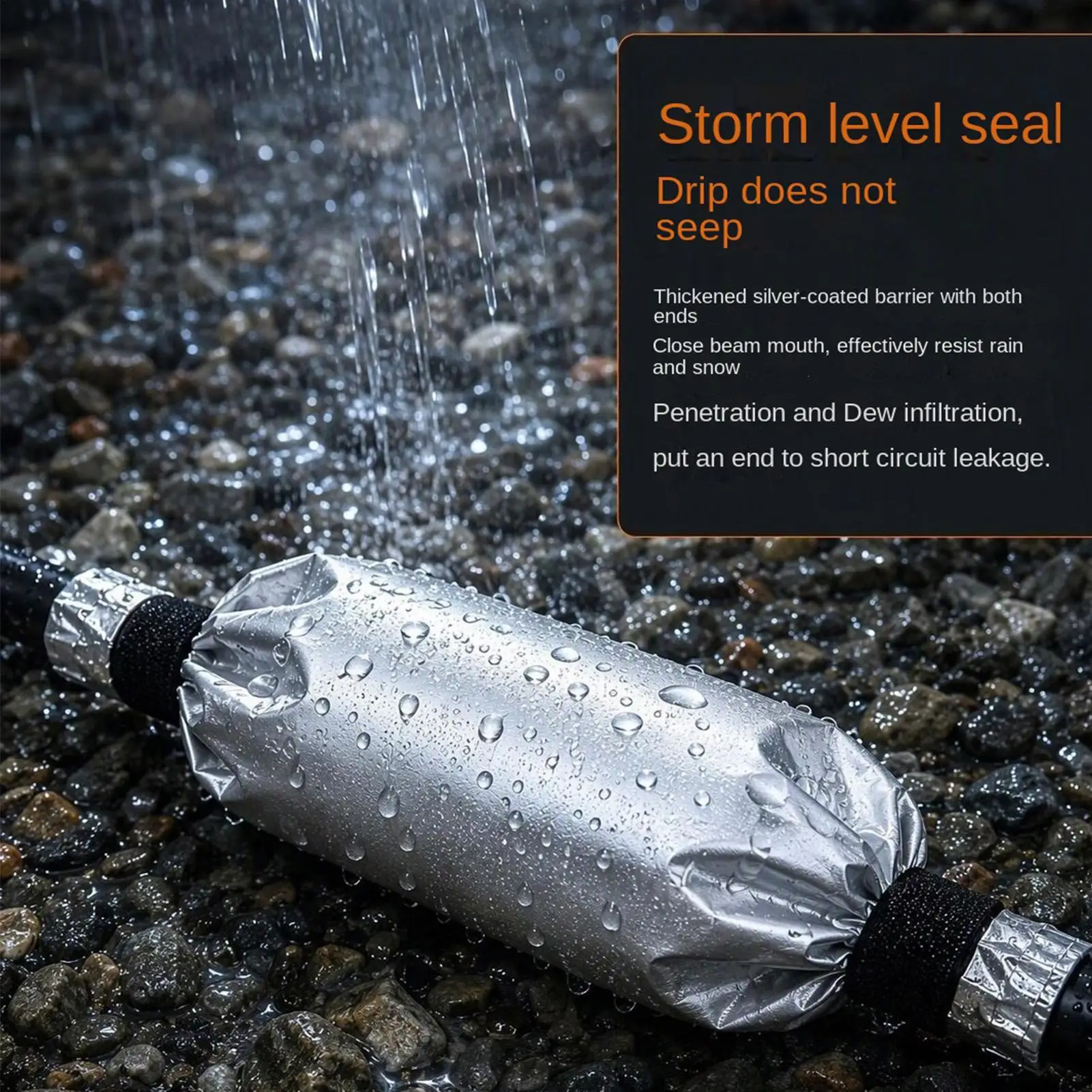 Extension Cord Covers 2 Piece Waterproof Plug Connector Protector Electrical Cord Cover For Rv Generator Lawn Garden Rain Snow
