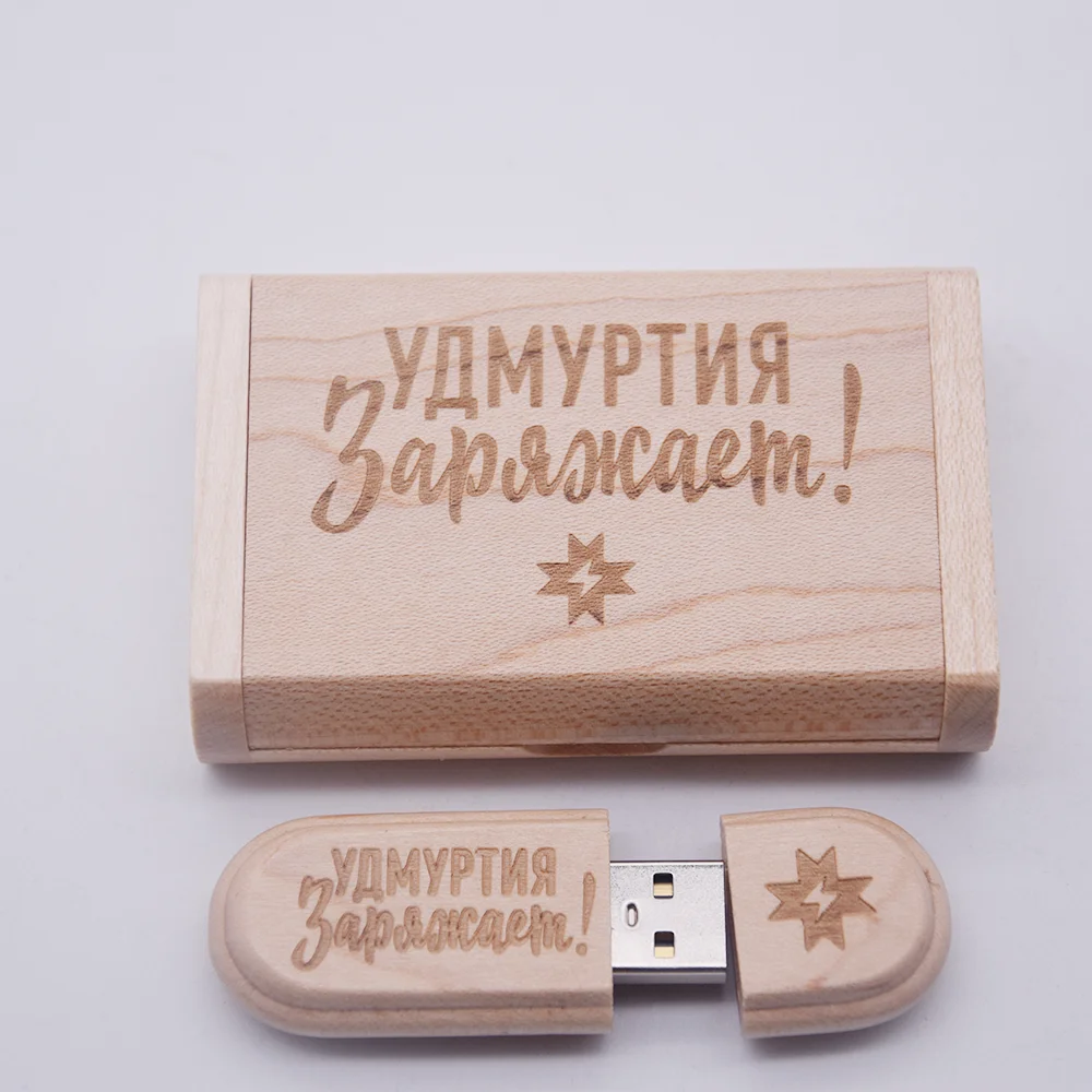 50 Stks/partij Usb Flash Drive 2.0 (Gratis Aangepaste Logo) Houten Hoge Snelheid Pendrive 4Gb 8Gb 16Gb Pen Drive 32Gb 64Gb Memory Stick Cadeau