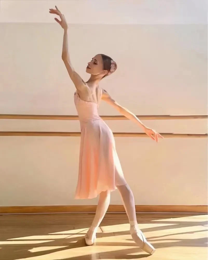 

New adults and children Light peach color ballet dress women's ballet dress Cupid dress lyric dance costume