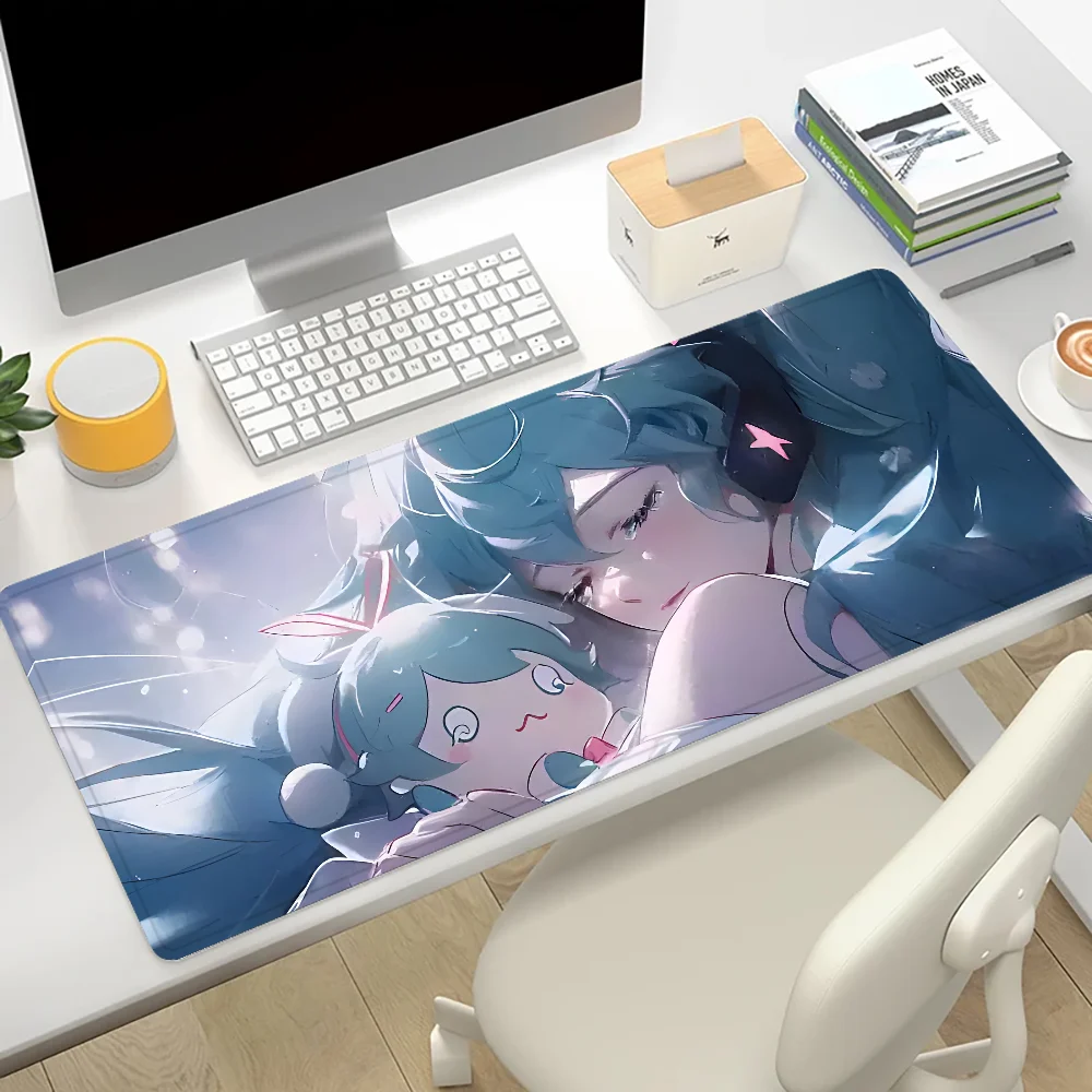 H-Hatsune Funny M-Miku Mousepad Mousepad New Arrivals Large Gaming Mousepad L XL XXL Gamer Mouse Pad Size For Keyboards Mat