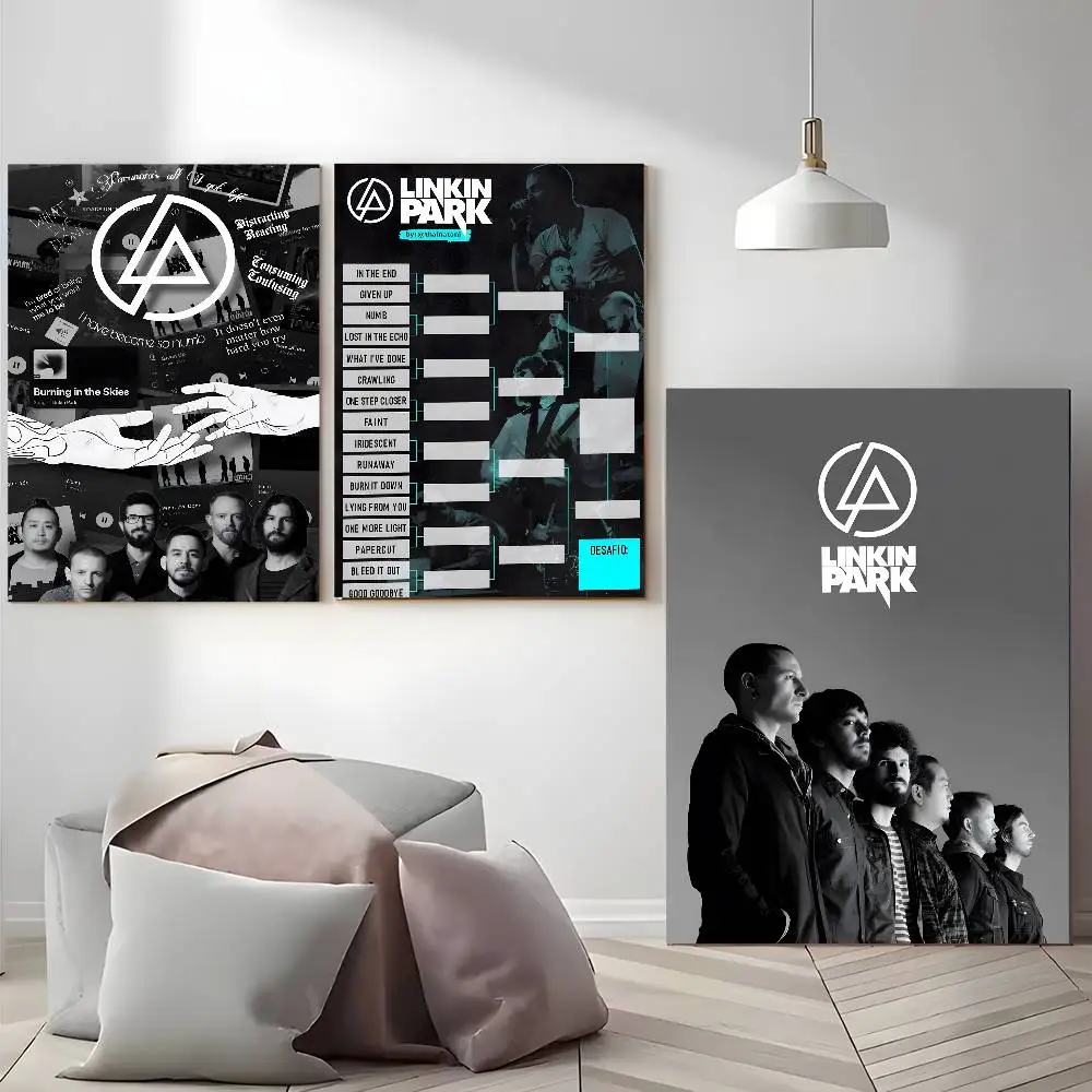 ملصق Rock Band L-Linkin Cool P-Parks ملصق ذاتي اللصق مناسب لأي سطح جدار مقاوم للماء والرطوبة