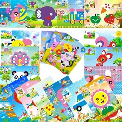 10Pcs DIY Creative Cartoon Animal 3D EVA Foam Sticker Puzzle 20 Style Handmade Early Learning Educational Toys For Children Gift