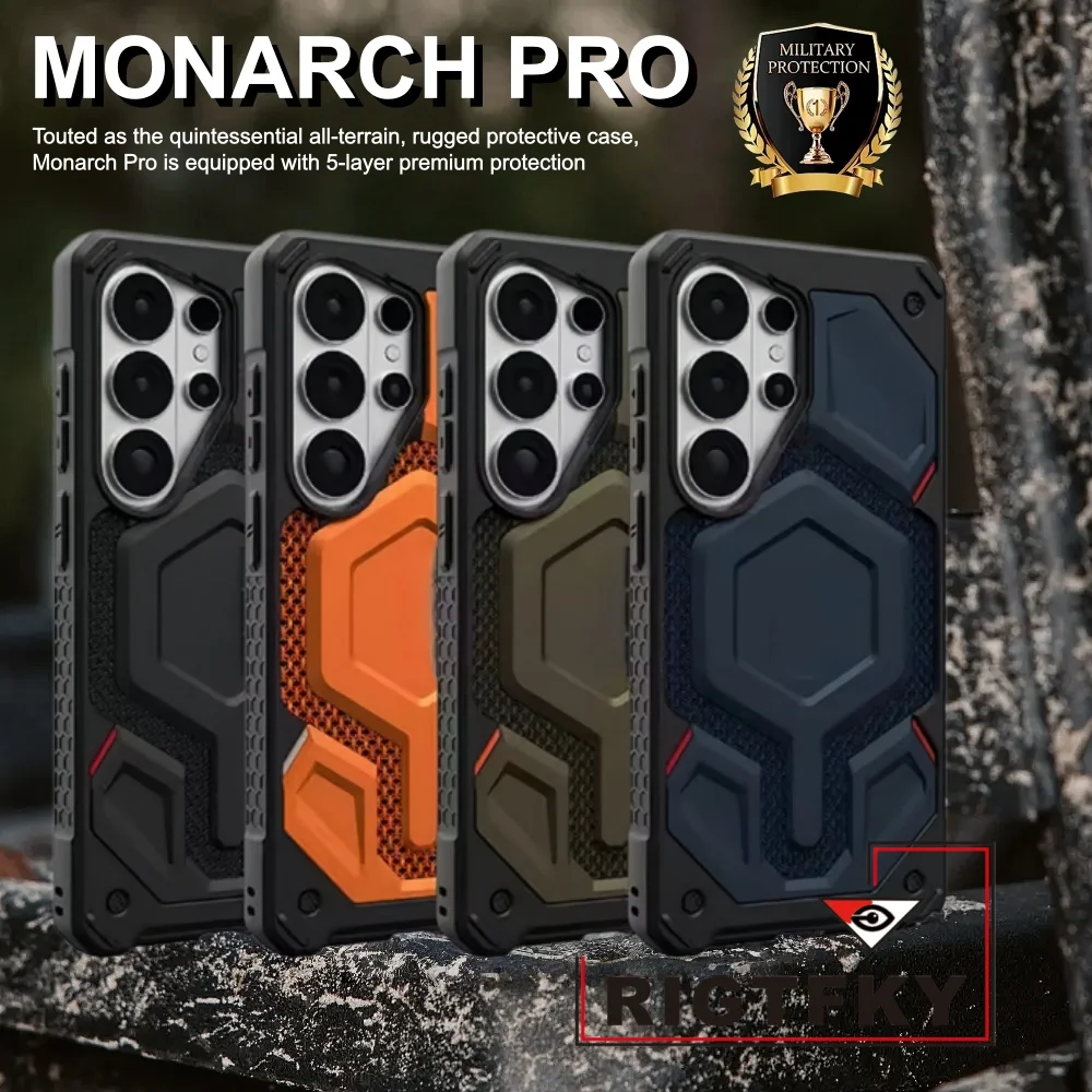 

Military Grade Heavy Armor Magnetic Phone Case for For Samsung Galaxy S26 Ultra S25 S24 S23 Plus Outdoor Shockproof Back Cover