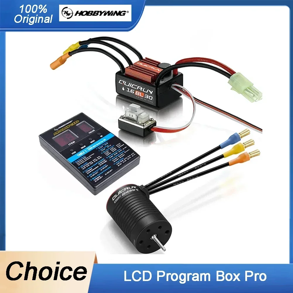 Hobbywing QuicRun WP 16BL30 G2 30A ESC بدون فرش ESC + QuicRun 2435SL G3-4500KV 6500KV G3 Motor 1/16 1/18 بجولة السيارات عربات التي تجرها الدواب