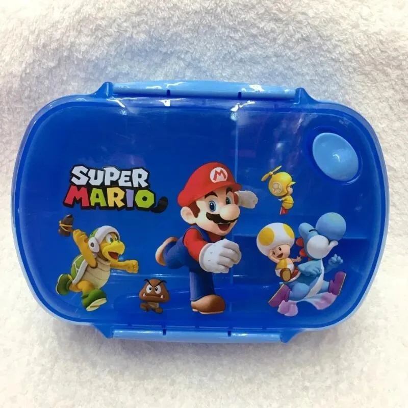 Game Super Marios Bros Children Lunch Box Water Cup Students Bento Box Food Container Salad Bowl Camping Outdoor Kettle Gifts