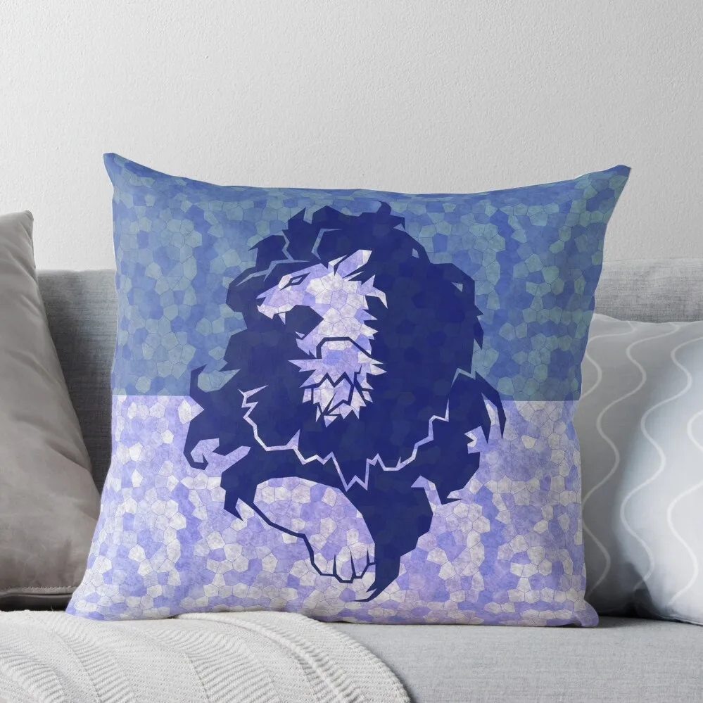 Blue Lions - Flat Fire Emblem Three Houses Throw Pillow Decorative Cushion Sofa Covers For Living Room