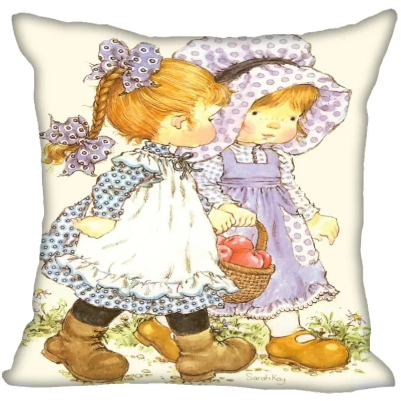 45x45cm Sarah Kay Polyester Cushion Cover Children\'s Room Decoration Pillow Case Living Room Chair Sofa Home Decoration 1007