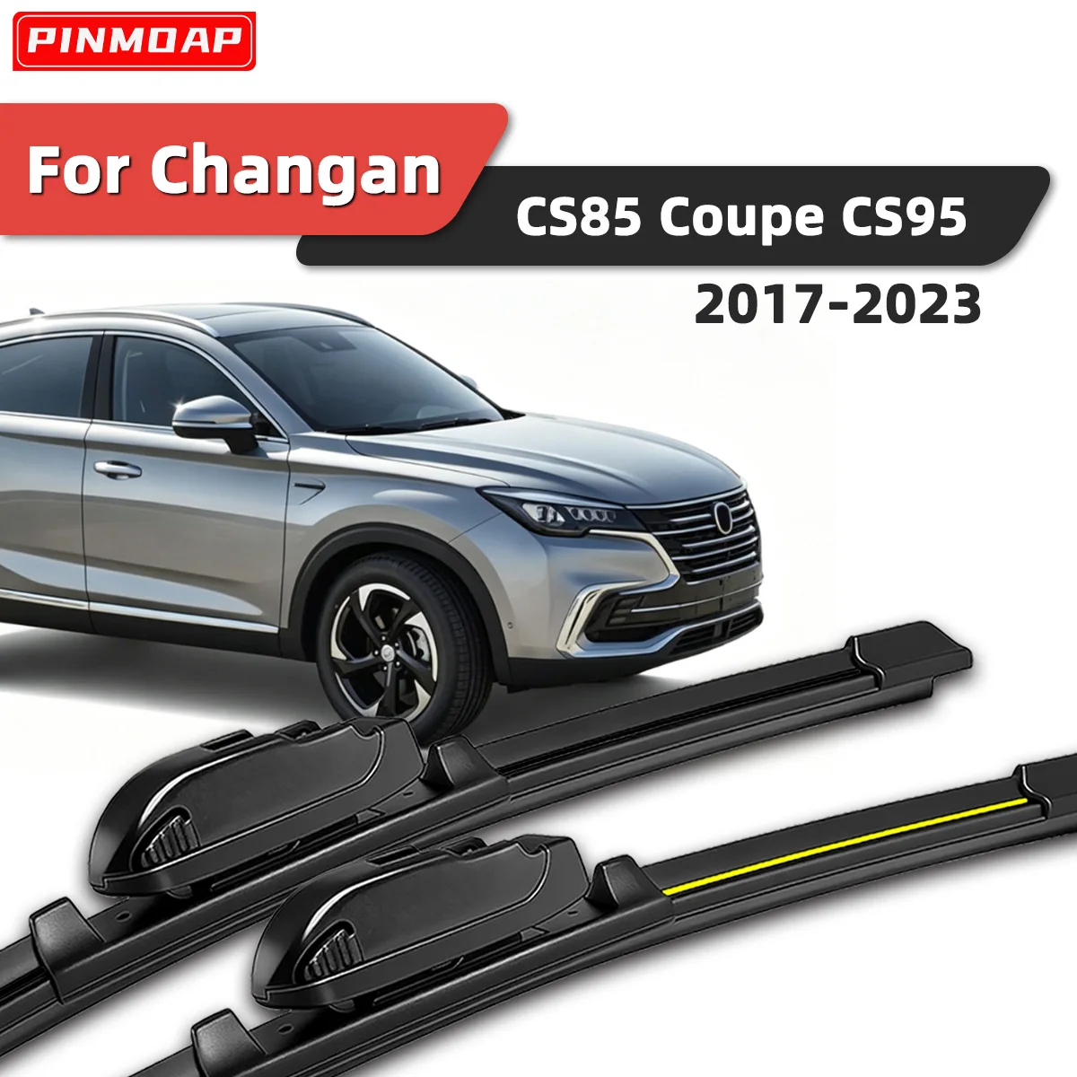 

2 шт. передних бесшумных дворников для Changan CS85 Coupe CS95 2017-2023, автозапчасти 2022