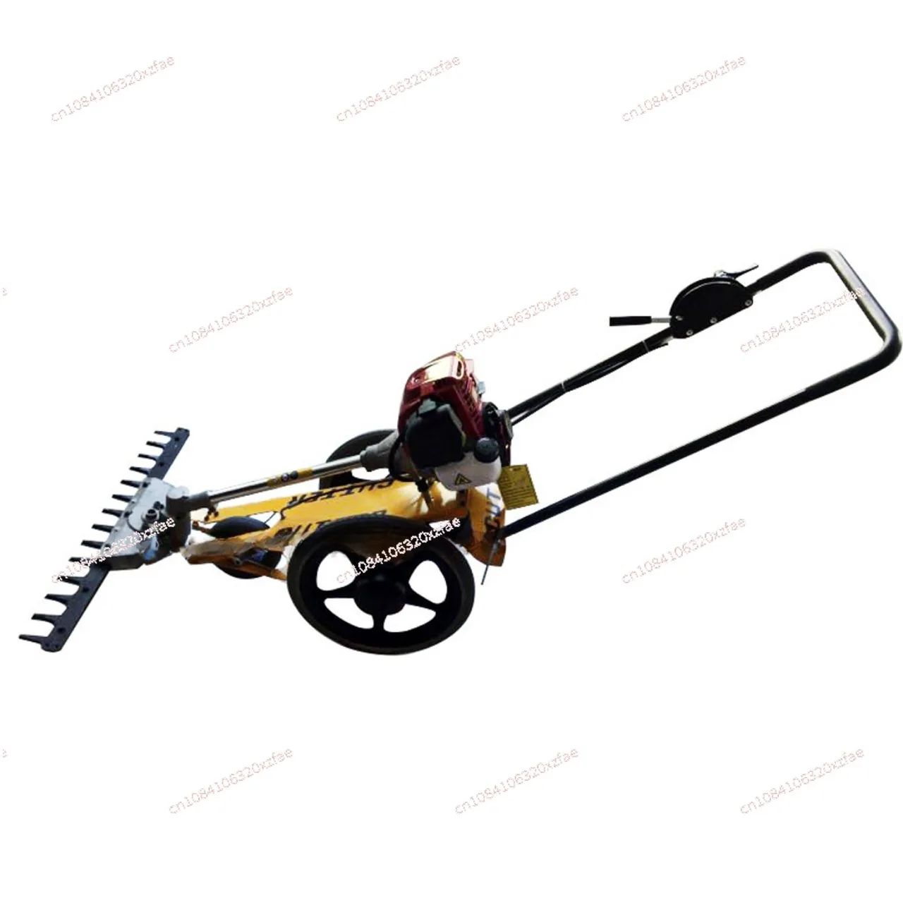 Mini Gasoline Reel Mower Agricultural Orchard Brush Cutter Garden Tool Hand-Pushed Lawn Mower Multifunctional Four Stroke