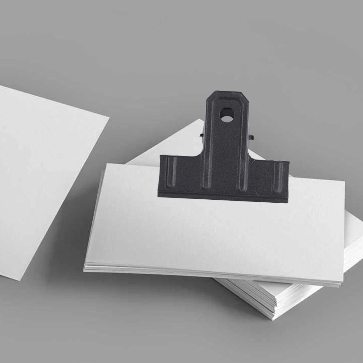 

10 Pcs Metal Book Clips Firm Grip For Bags Papers Bills Photos Magazines Black Binder Clamps File Office School Art