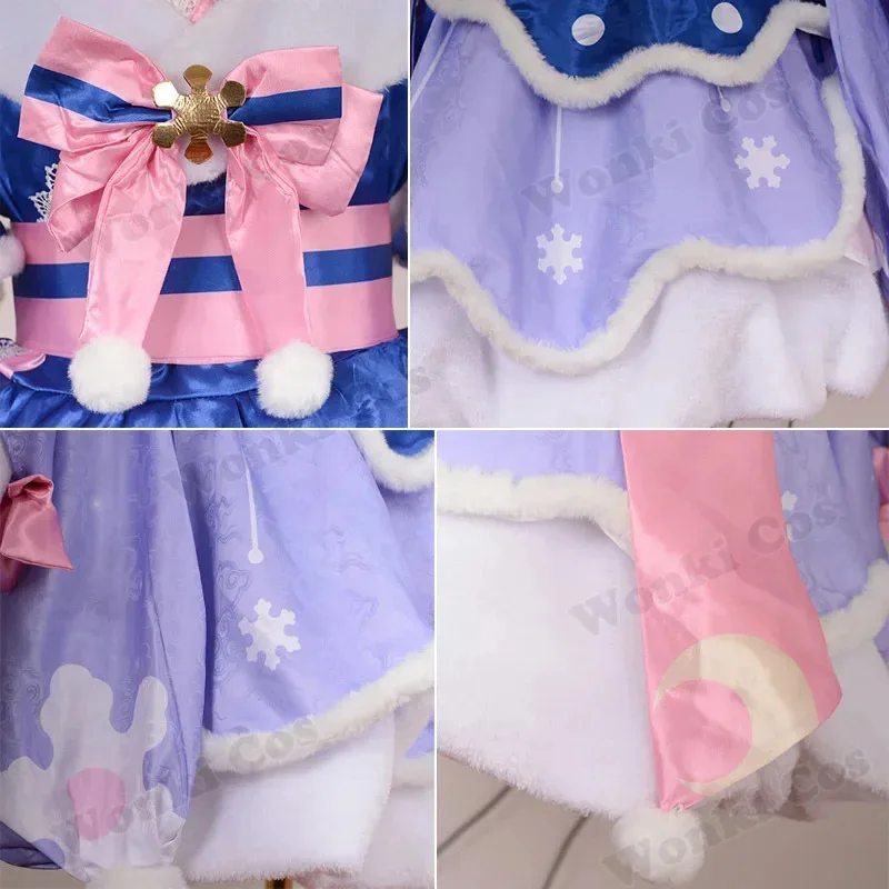 

Snow Miku Cosplay Costume Wig Miku Cosplay Kimono Dress Pony Tail Hair for Girl Cute Lolita Gorgeous Dress Costumes Outfits