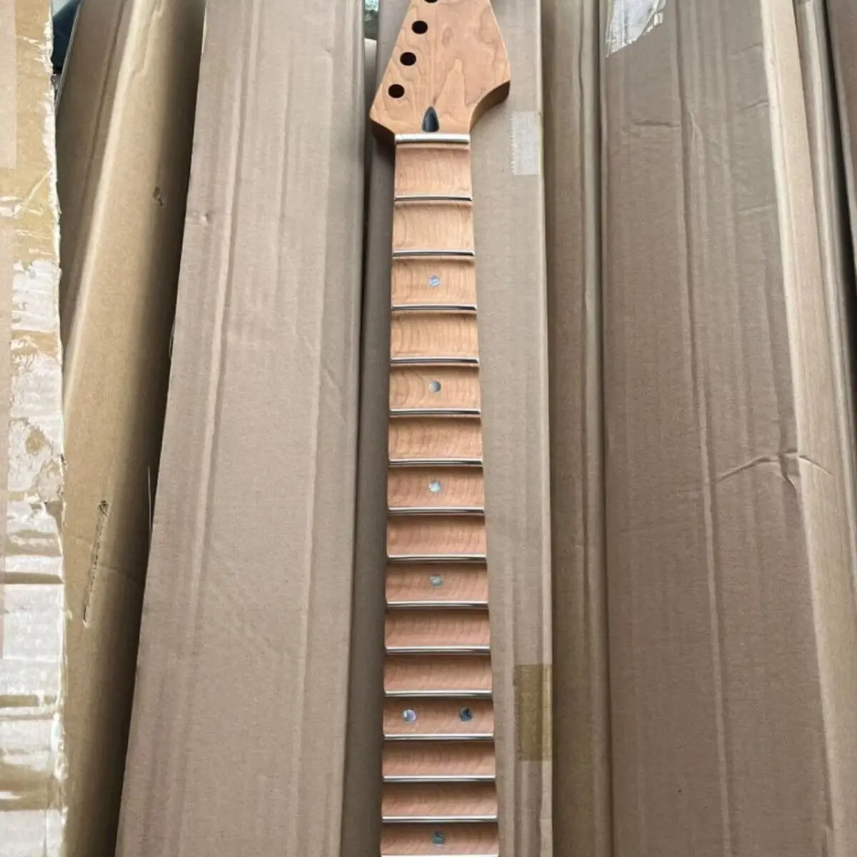 22fret Scalloped Maple Guitar Neck, 25.5 Inch, For Diy