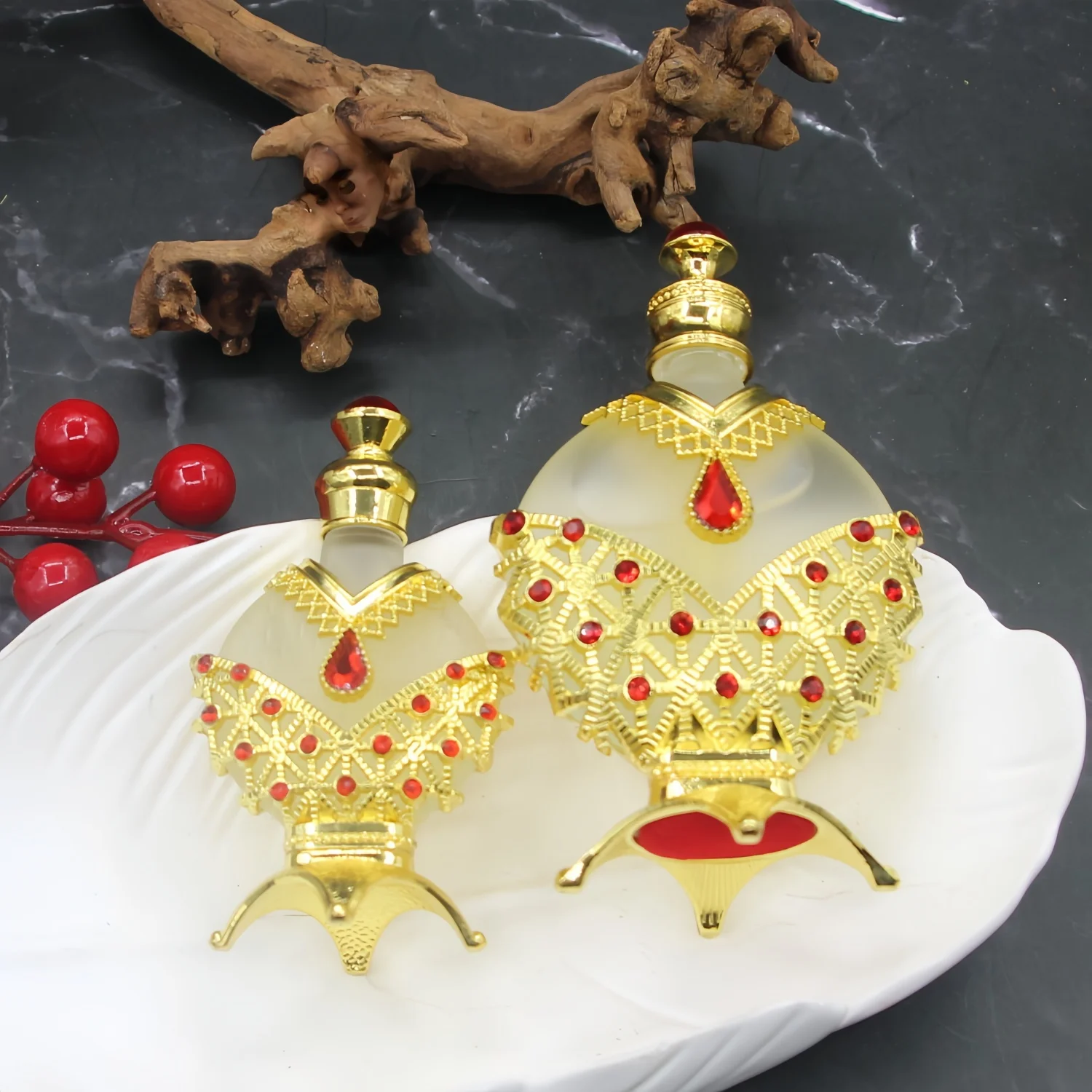 Óleo de perfume concentrado árabe dourado, perfumes árabes para mulheres, perfumes árabes, óleo de perfume de longa duração