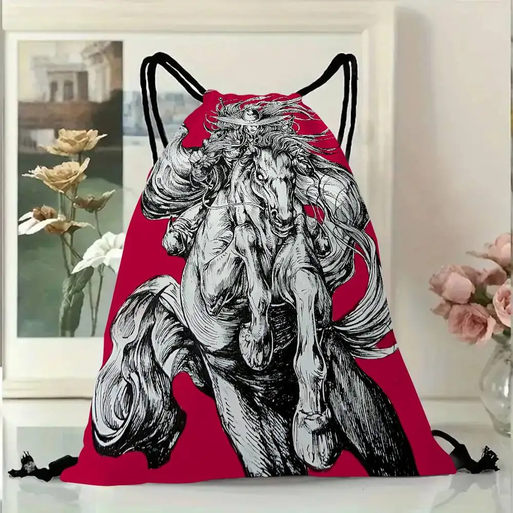 مصاص دماء هنتر D الكلاسيكية انمي ياباني ريترو الرباط على ظهره الرياضة حقيبة قاعة رياضة للنساء الرجال حقيبة تسوق ، شخصية #5