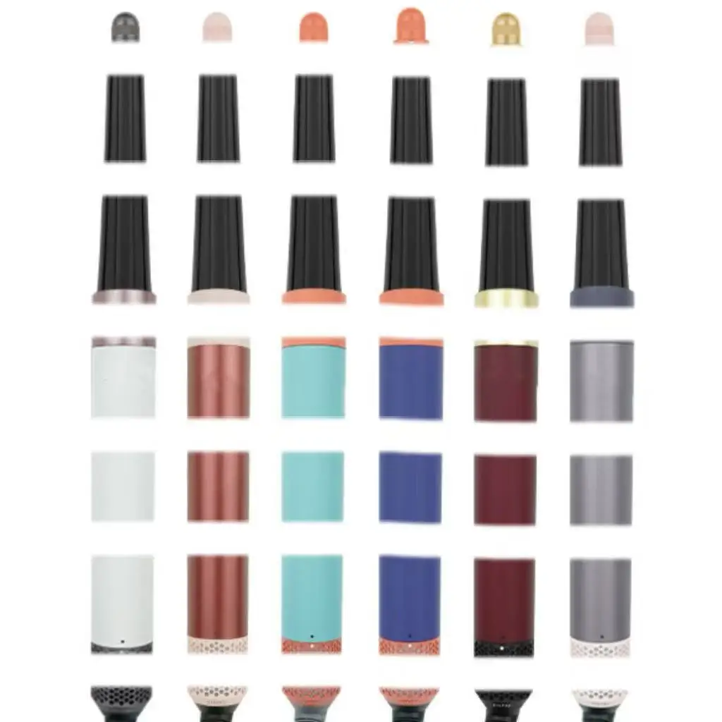 STLF HS 08 6 في 1 أداة تجعيد الهواء الكهربائية المحمولة متعددة الوظائف LED مع حرارة قابلة للتعديل للاستخدام في الفندق