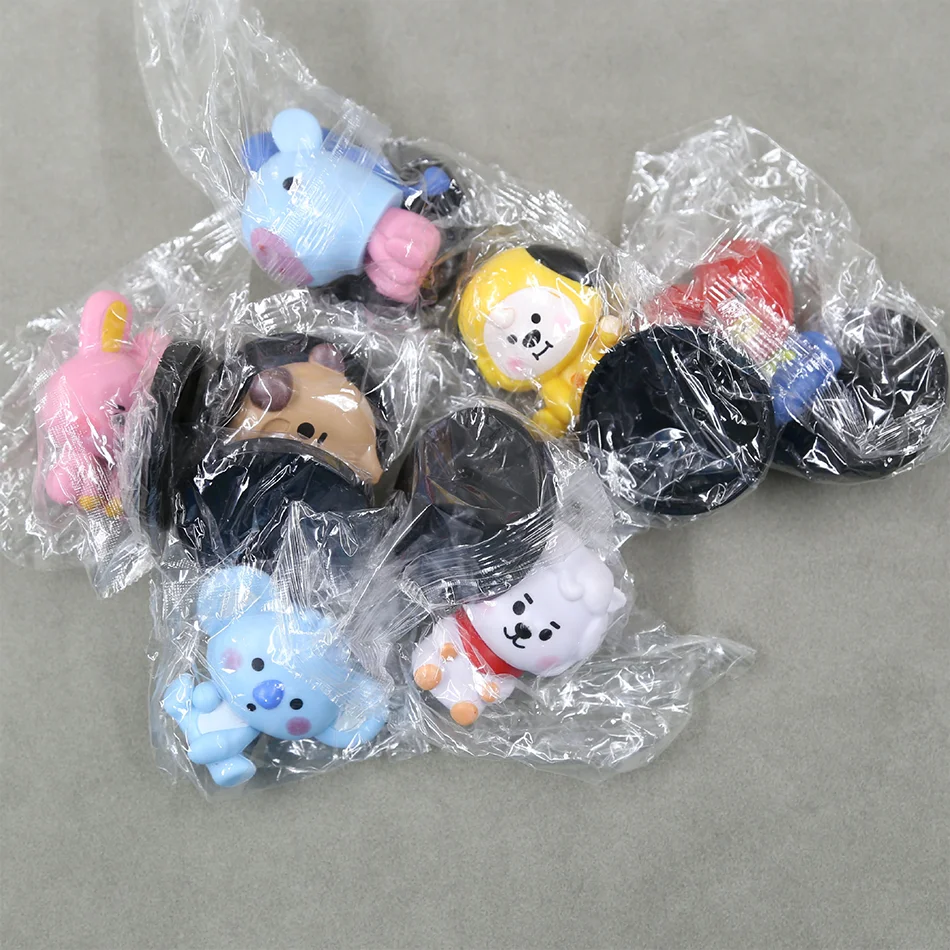 BT21 6cm 7pcs figure korea pop kpop mini figure bts Bt21 koya  Model Creative Desktop Accessories Toy Children's Birthday Gift