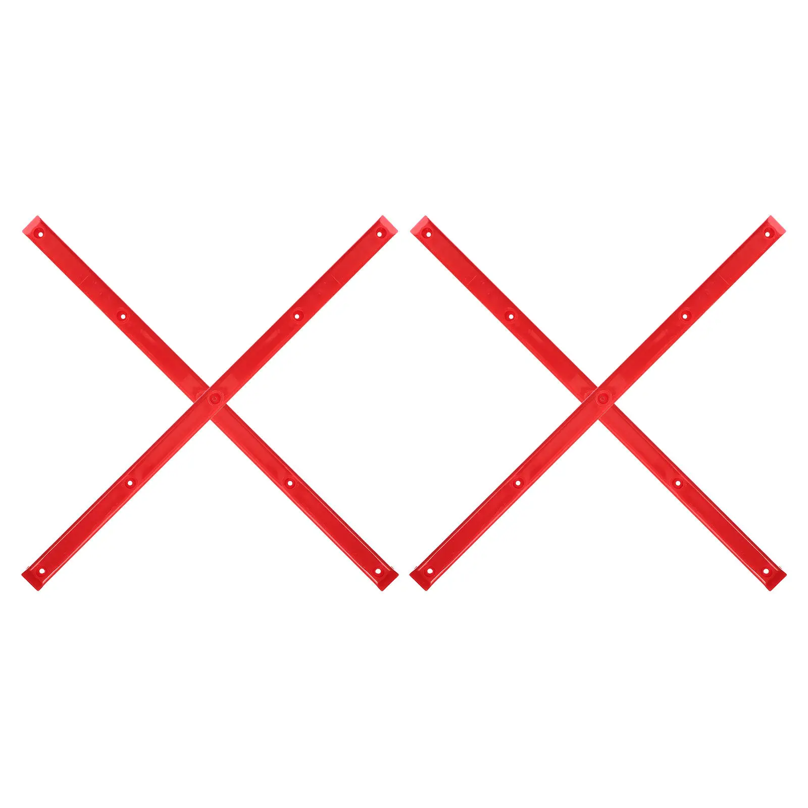 

4Pcs Skateboard Deck Rails - Heavy Duty Rib Protector Hardware for Impact Resistance Red 14.34x0.71x0.28in Improved Control