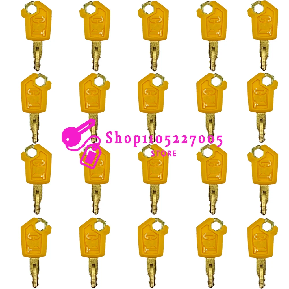 20/10/5/1 قطعة جديد 5P8500 مفاتيح صفراء ل CA حفارة مفاتيح E305.5 E307 E313 E320D2GC E323 بدء مفتاح الإشعال