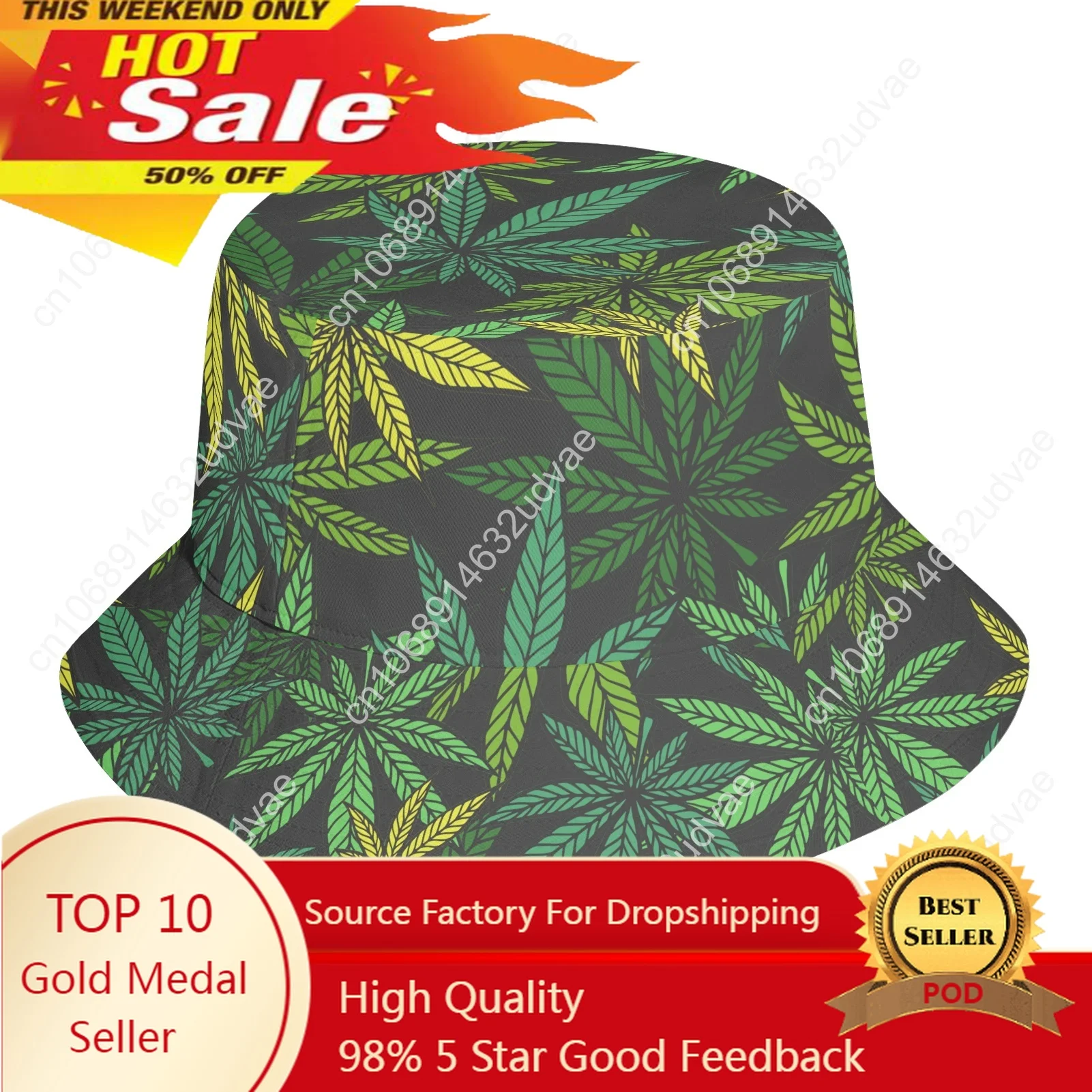 Trendy New Custom Made Sublimation Print Double Sided Bucket fisher Hat Women Men Summer Fishing Hats Casual Fishermen Cap