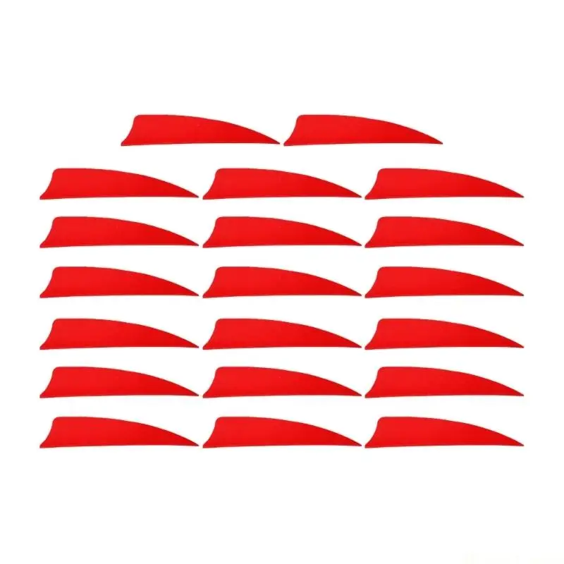 31BE 20Pcs Light Weight 3inch Turkey Fletching Arrows Fletching for Hunting Targeting Arrows Easy Installation