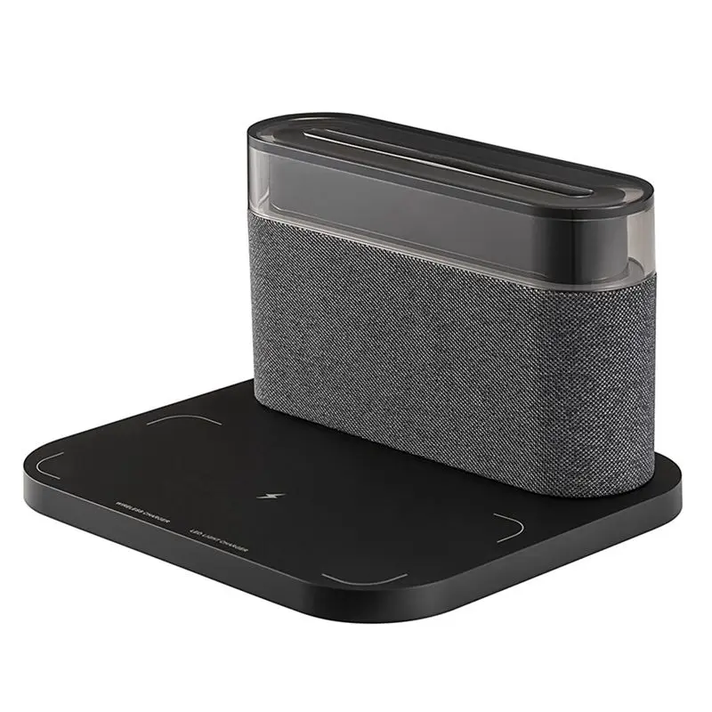 

A44Z-регулируемый ночник с беспроводной зарядкой и цифровым будильником, светодиодный сенсорный прикроватный светильник, регулируемая яркость, черный, прочный