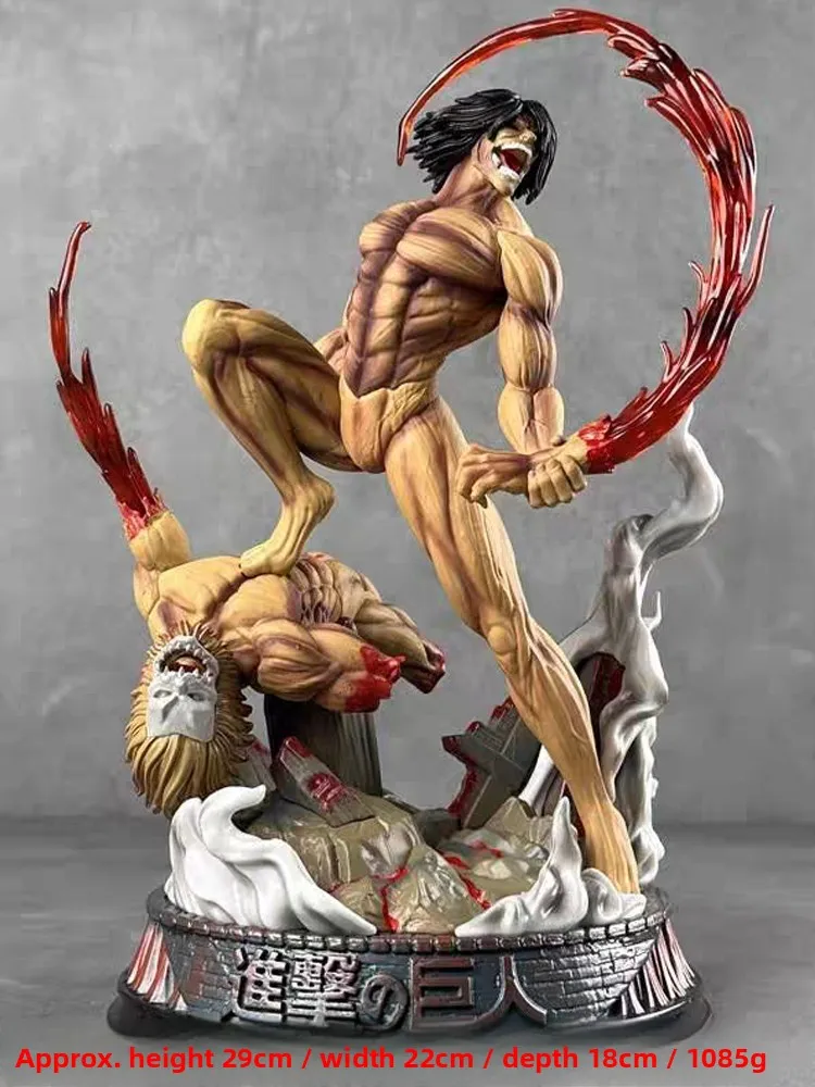 atta-on-titan-anime-surrounding-model-statue-battle-form-alan-display-base-version-trendy-play-gift-collectible-figure